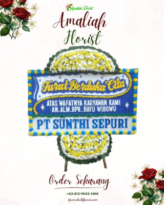 Papan Bunga Duka di Pagar Gunung